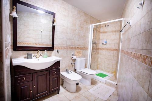 Bathroom, Apartamentos Turisticos Mallos de Huesca in Ayerbe