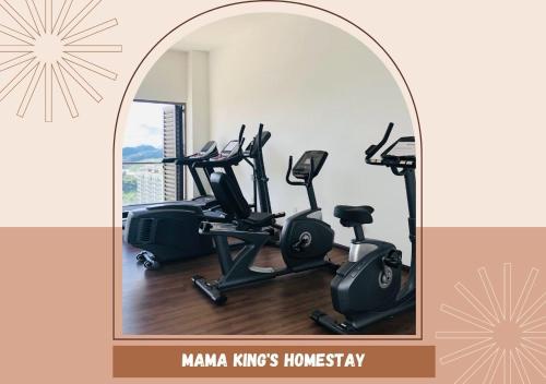 Fitness center, Mama King’s Homestay@ Palas Horizon near Sungai Palas BOH Tea Plantation