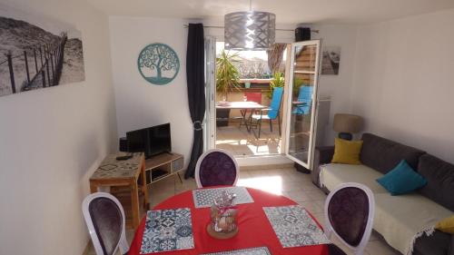 Grandes Bleues, Appartement T3 duplex, piscine, Narbonne Plage