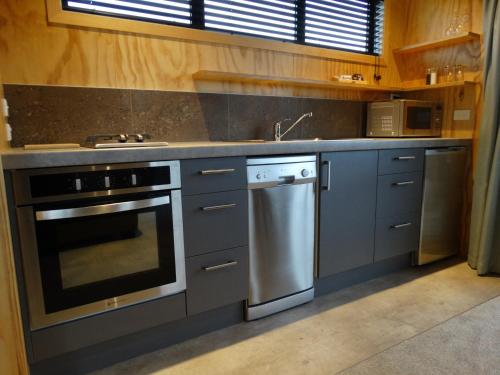 廚房, Musterers Accommodation Fairlie in 費爾利