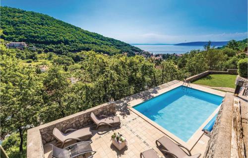  Stunning apartment in Moscenicka Draga with 1 Bedrooms, WiFi and Outdoor swimming pool, Pension in Mošćenička Draga bei Nova Vas