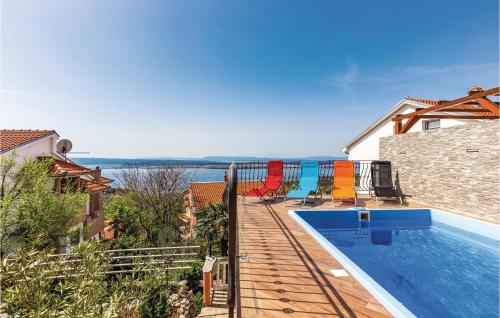  Awesome apartment in Crikvenica with 3 Bedrooms, WiFi and Outdoor swimming pool, Pension in Crikvenica