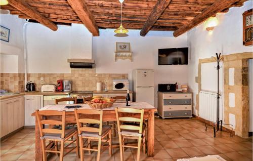 Nice Home In Saint Victor La Coste With Kitchen