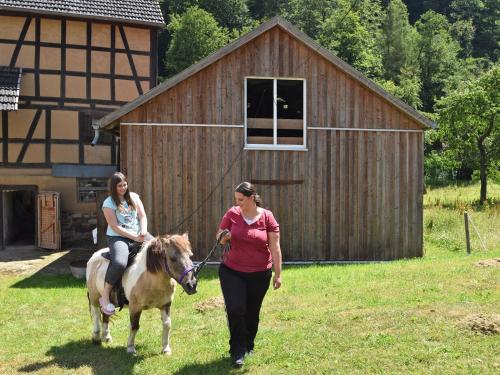 Holiday farm situated next to the Kellerwald Edersee national park with a sunbathing lawn