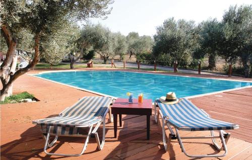  Awesome home in Eretria Evia with 2 Bedrooms, WiFi and Outdoor swimming pool in Eretria