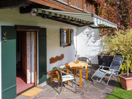 Balcony/terrace, Cosy apartment near the Halblech ski area in the Allg u in Trauchgau