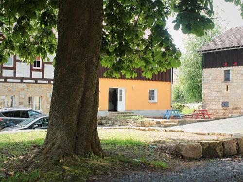 Viesnīcas āriene, chicke Ferienwohnung in Struppen in Struppen