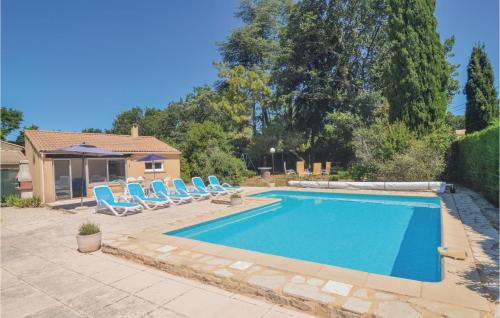 Beautiful home in St-Laurent-la-Vernde with WiFi, Outdoor swimming pool and Heated swimming pool - Fontarèches