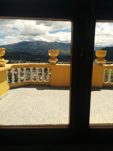 Erkély/terasz, Hostal Curinan in Otavalo
