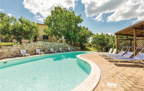  Awesome apartment in Giano dellUmbria PG with 2 Bedrooms, WiFi and Outdoor swimming pool, Pension in Giano dellʼUmbria bei Piemonte