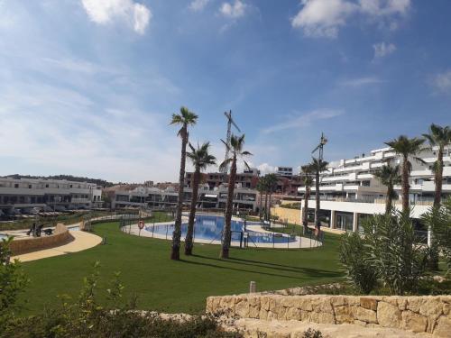 Swimmingpool, Casa El Dilana Bajo - gelijkvloers appartement - Finestrat - Villajoyosa in Golf Bahia