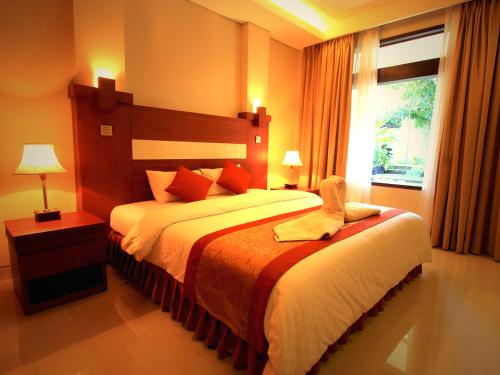 Chambre double avec 1 ou 2 lits, deluxe, vue sur le jardin
