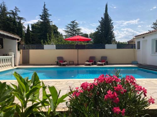 Au pont des Charettes - Villa piscine et SPA - Location, gîte - Uzès