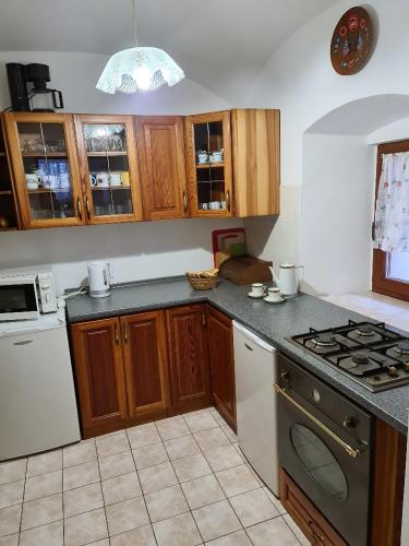 Kitchen, Penzion Gerle in Cerny Dul Town Center