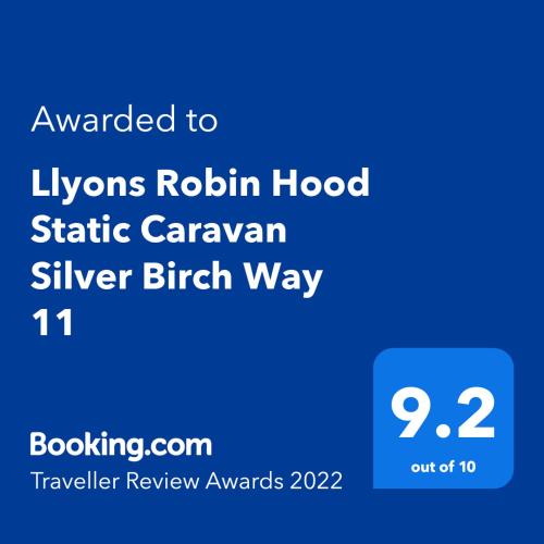 Cozy Private Static Caravan at Llyons Robin Hood - Silver Birch Way 11