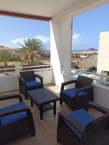 Balcony/terrace, Posada Paraiso in El Yaque
