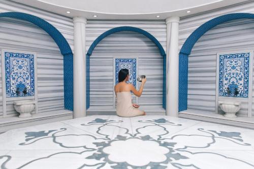 Badkamer, Qafqaz Gabala Sport Hotel in Gabala