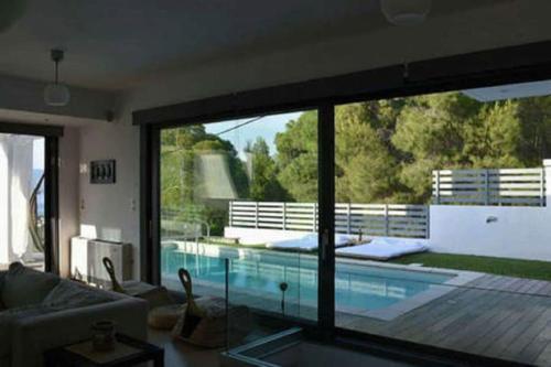 전망, Luxurius villa with sea view in 코린토스