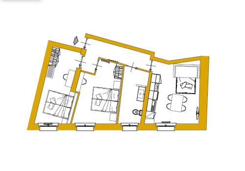 2 bedrooms, 3 beds