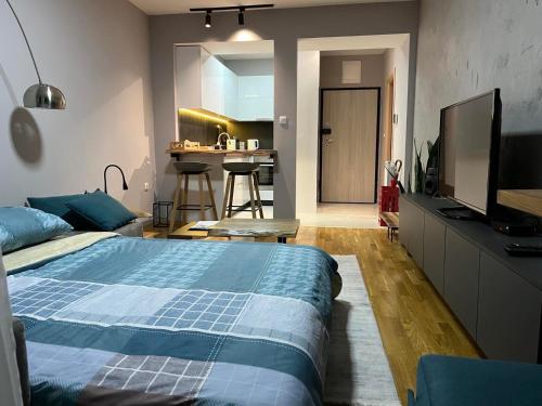 PORTA LEKS apartment, self check-in, own parking, Skopje (fotografie 10)