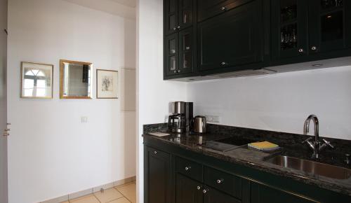 ห้องครัว, Haus Bischofsstab - Ferienwohnung am Meer in บัด โดเบรัน