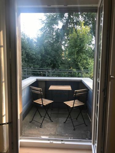 Erkély/terasz, Ferienwohnung Idyll am Weigsdorfer Teich in Cunewalde