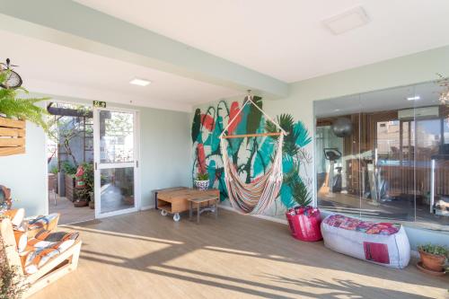 陽台/露台, Eko Residence Hotel - próximo a Santa Casa e Auditório Araujo Vianna (Eko Residence Hotel - proximo a Santa Casa e Auditorio Araujo Vianna) in 阿雷格里港市中心