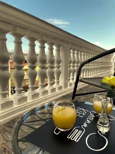 balkon/terras, Harbor apartments in Pobri