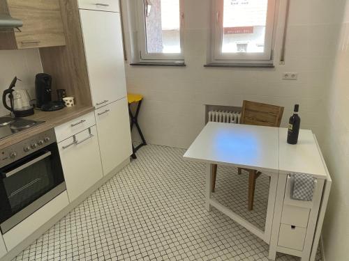 廚房, Ferienwohnung im Gerberhaus in 加默廷根