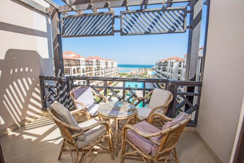Premium sea view 2 bedrooms 2 bathrooms apartment located within Gravity Hotel & Aquapark Hurghada