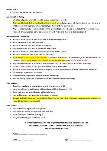 Facilities, Harbourside Hostel Bristol in Bristol