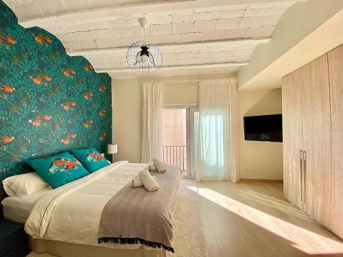  Abbott apartment - 1 min from the beach - 100m2 - sleeps 8 in 08870 Sitges