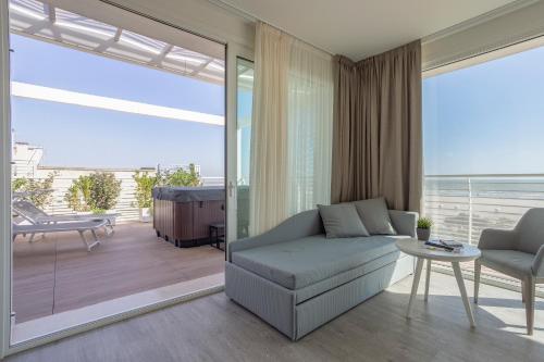 Suite, vista sul mare, vasca idromassaggio
