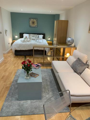 Modern, City Centre, Studio Apartment with FREE WIFI, GYM ACCESS, NETFLIX - West One, Sheffield (foto 2)