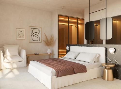 1 queen bed, 1 sofa bed