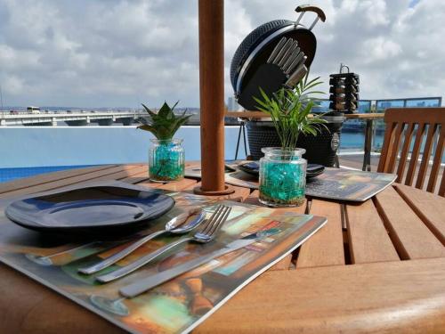 오키나와 본섬 SALTY HOUSE：海が目の前！ (SALTY HOUSE：海が目の前！) 5성급 싱글룸 전망