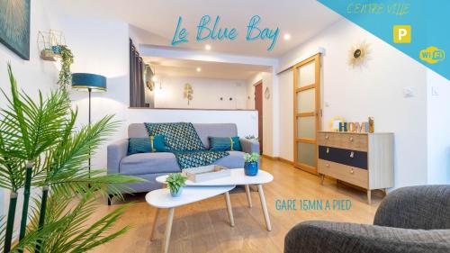 Le BLUE BAY--T2--TOUT CONFORT--HYPER CENTRE--WIFI - Location saisonnière - Tarbes