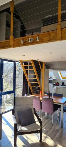 Balcony/terrace, Apartment in Durbuy in a Wooded Holiday Park in Durbuy