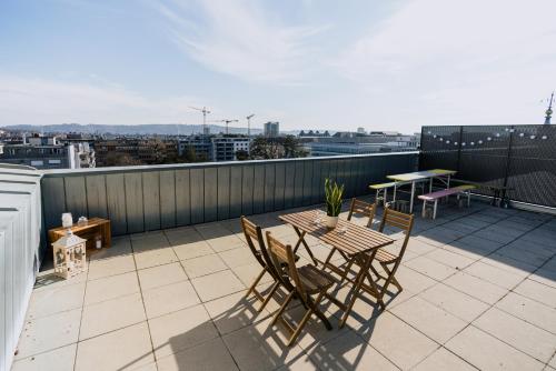 陽台/露台, Eigene Wohnung im Stadtzentrum mit wunderschöner Dachterrasse (Eigene Wohnung im Stadtzentrum mit wunderschoner Dachterrasse) in 比爾
