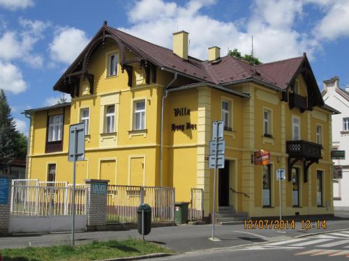 A szálláshely kívülről, Pension VIDHOUS 1 in Frantiskovy Lazne városközpont