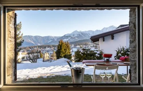 Charmantes Apartment mit grossem Garten .Kids4free. in Flims, Schweiz