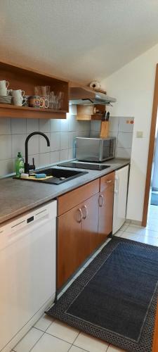 廚房, Ferienwohnung Wildgatter in 格拉芬維森