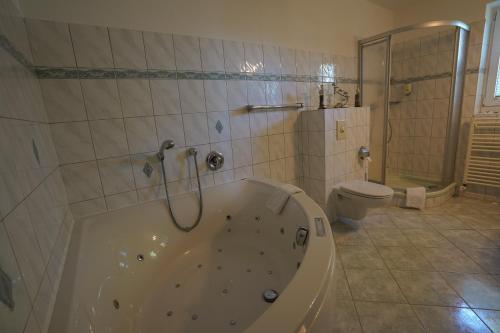 浴室, Hotel Seeschlösschen (Hotel Seeschlosschen) in 大克里斯