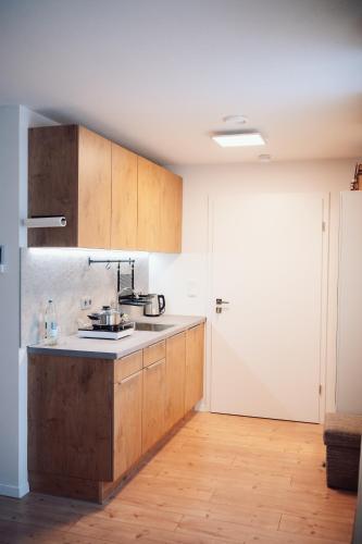 Køkken, Suite 13 Apartment mit Netflix in Maxhütte-Haidhof