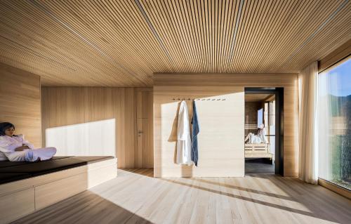 ซาวน่า, Ferienhaus Bergfrieden Laterns auf 1.170 m in ลาเทิร์นส