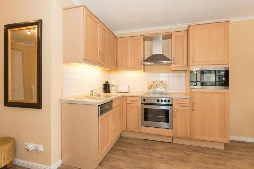 Kitchen, Apartmenthaus Atlantik Apartmenthaus Atlantik 102 in Ostseebad Kuhlungsborn