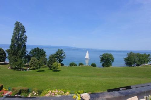 A környék, Lakefront. Appartement pieds dans l'eau. View and direct access to the lake. in Anthy-sur-Leman