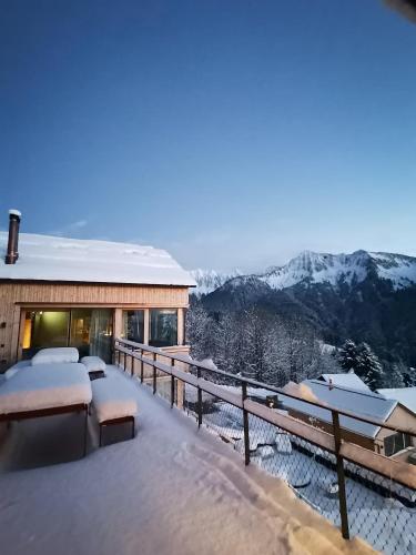 ทัศนียภาพภายนอกโรงแรม, Ferienhaus Bergfrieden Laterns auf 1.170 m in ลาเทิร์นส