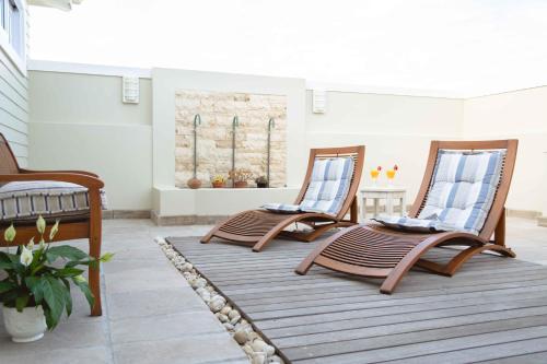 Balkonas / terasa, 138 Marine Beachfront Guesthouse in Hermanusas
