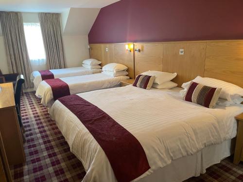 1 king bed, 2 twin beds